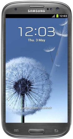 Смартфон Samsung Galaxy S3 GT-I9300 16Gb Titanium grey - Липецк